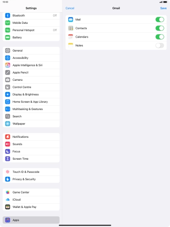 If this screen is displayed, you email account has been recognised and set up automatically. Follow the instructions on the screen to key in more information and finish setting up your tablet.