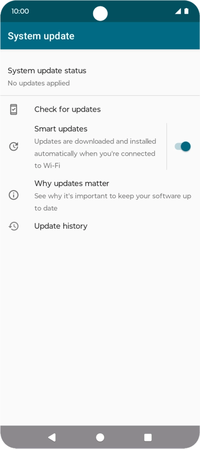 Press Check for updates. If a new software version is available, it's displayed. Follow the instructions on the screen to update the phone software.