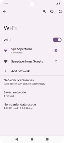 Press the Home key to return to the home screen.