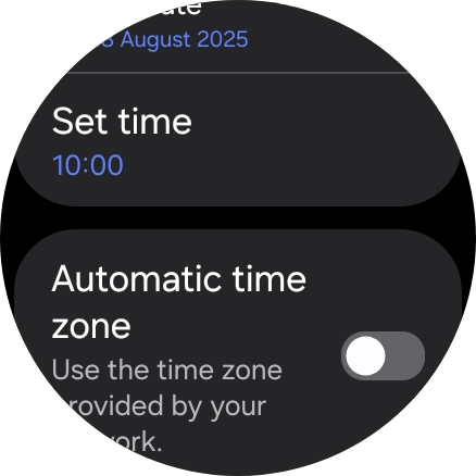 Press Set time. Press Set time.