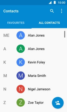 Press the add contact icon.