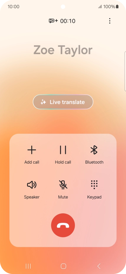 Press Live translate.