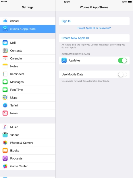If you don t have an Apple ID, press Create New Apple ID and follow the instructions on the screen to create an Apple ID.