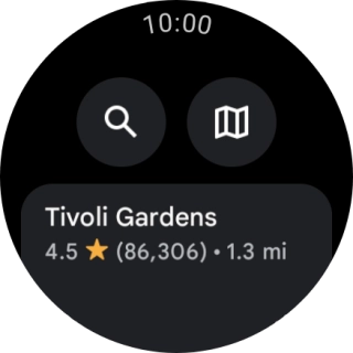 Press the required destination.