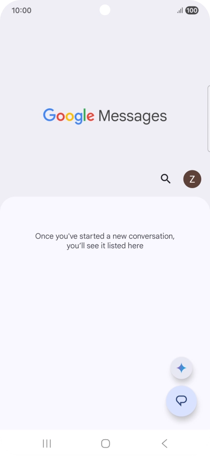Press the profile icon.