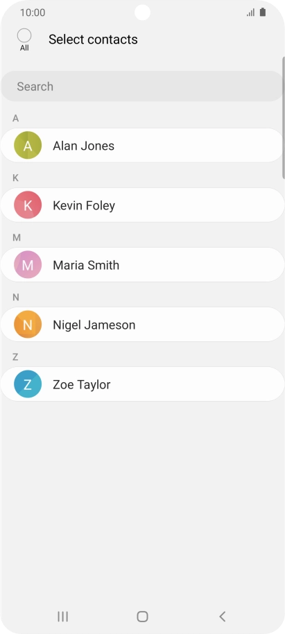 Press the field above 