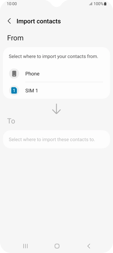 Press the name of the SIM.