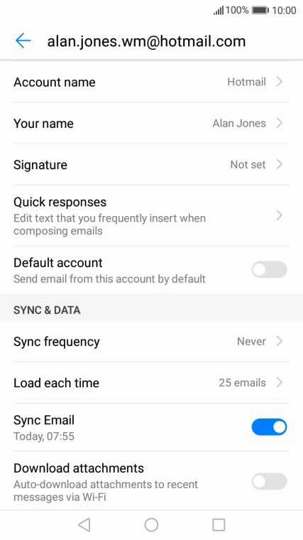 Press the Home key to return to the home screen.