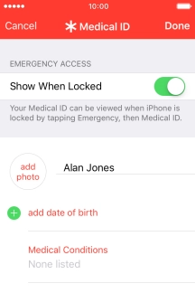 Press add photo and follow the instructions on the screen to add a picture.