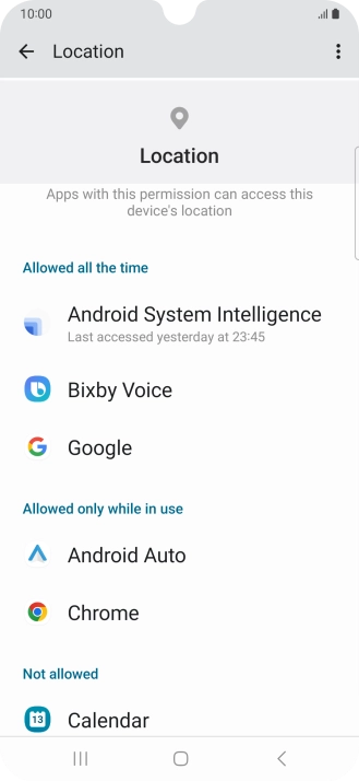 Press the required app.