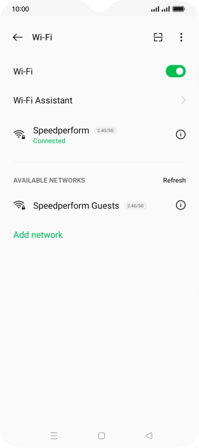 Press the Home key to return to the home screen.