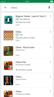 Press the required app.