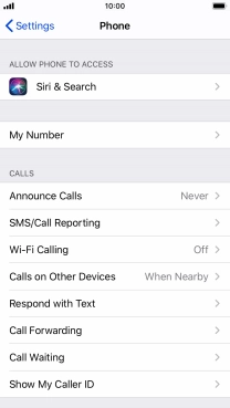 Press Announce Calls.
