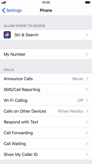 Press Wi-Fi Calling.