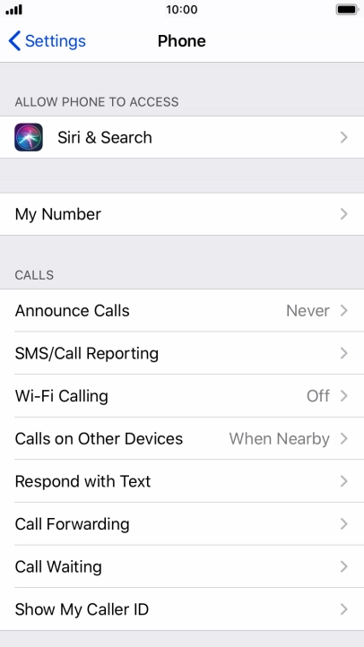 Press Announce Calls.