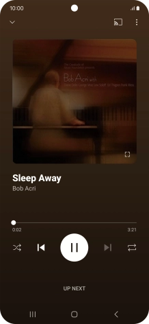 Press arrow right to go to the next audio file.