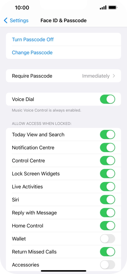 Press Turn Passcode Off and key in the phone lock code. Press Turn Passcode Off and key in the phone lock code.