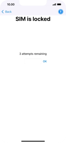 If your SIM is locked, key in your PIN and press OK.