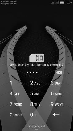 If you're asked to key in your PIN, do so and press enter.