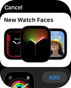 Turn the Digital Crown to see the different watch faces.