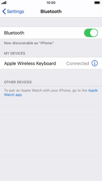 Press the Home key to return to the home screen.