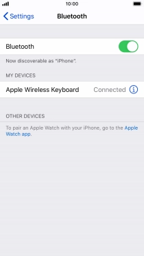 Press the Home key to return to the home screen.