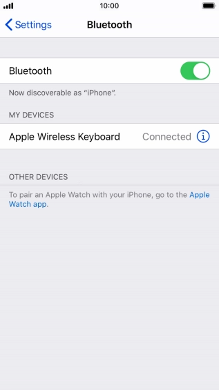 Press the Home key to return to the home screen.