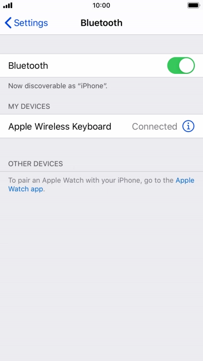 Press the Home key to return to the home screen.
