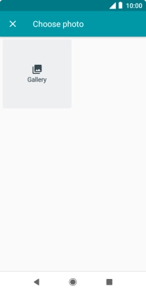 Press Gallery and go to the required folder.