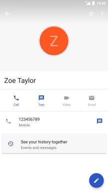 Press the Home key to return to the home screen.