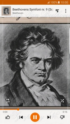 Press arrow right to go to the next audio file.