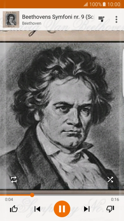 Press arrow right to go to the next audio file.