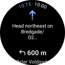 Follow the instructions on the screen to navigate to the selected destination.