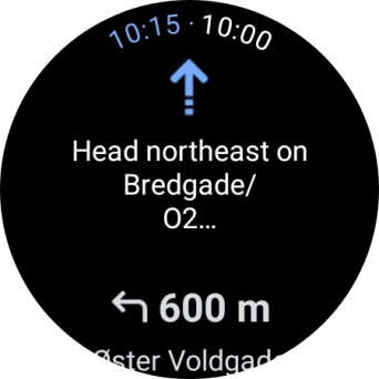 Follow the instructions on the screen to navigate to the selected destination.