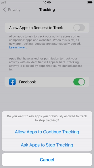 If you turn off the function, press the required setting.