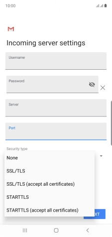 Press None to turn off the function.