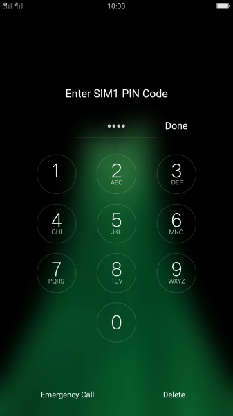 If you're asked to key in your PIN, do so and press Done.