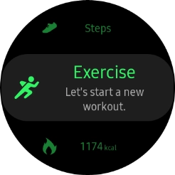 Press the activity icon. Press the activity icon.