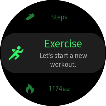 Press the activity icon. Press the activity icon.