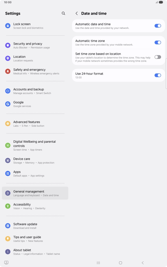Press the Home key to return to the home screen.