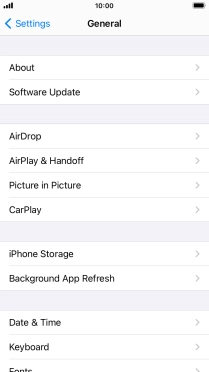 Press Software Update. If a new software version is available, it's displayed. Follow the instructions on the screen to update the phone software.