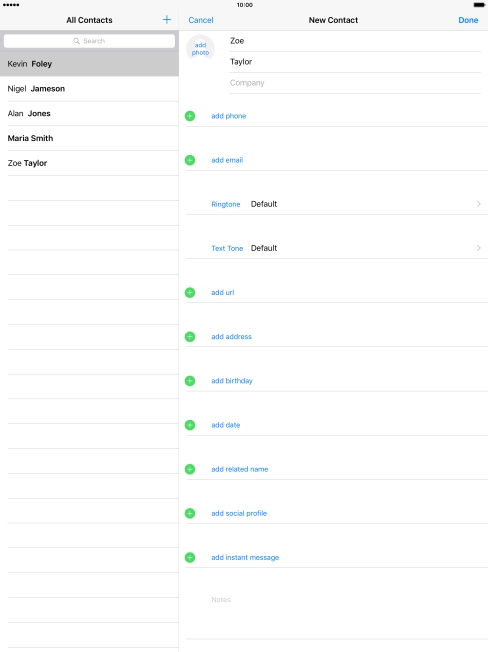 Press add photo. Press add photo.