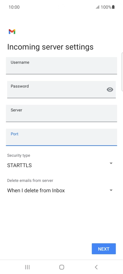 Press the drop down list below 