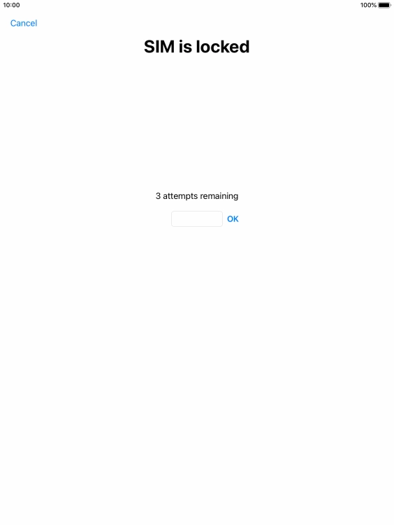 If your SIM is locked, key in your PIN and press OK.
