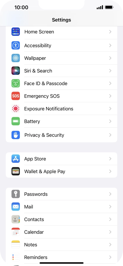 Press Accessibility.