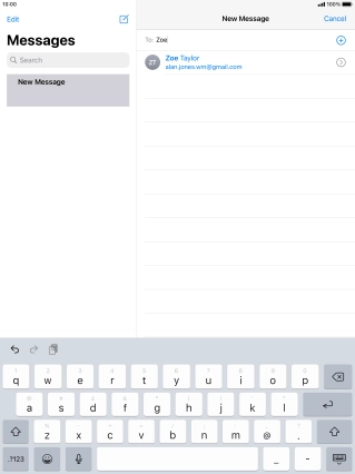 Press the required contact.