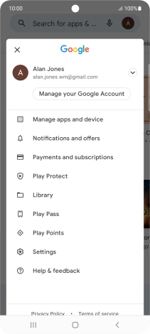 Press Manage apps and device.