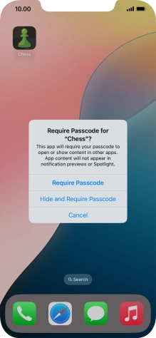 Press Require Passcode.