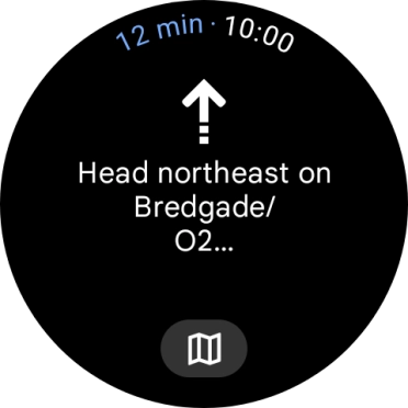 Follow the instructions on the screen to navigate to the selected destination.