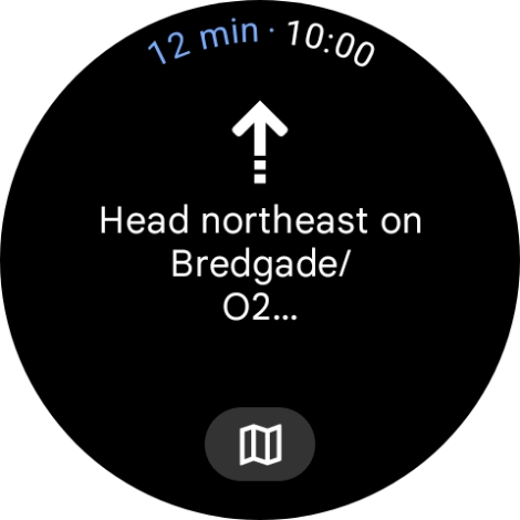 Follow the instructions on the screen to navigate to the selected destination.